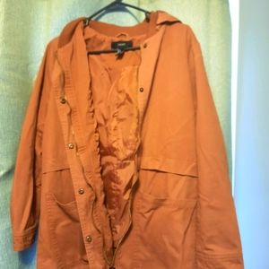 Forever 21 stylish rust orange spring jacket